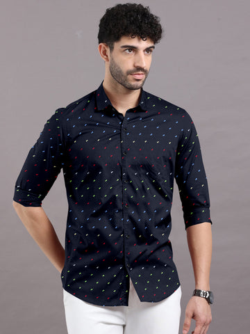 Cosmic Polka Dot Premium Cotton Shirt