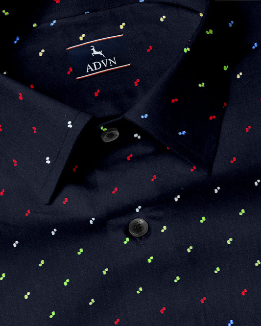 Cosmic Polka Dot Premium Cotton Shirt