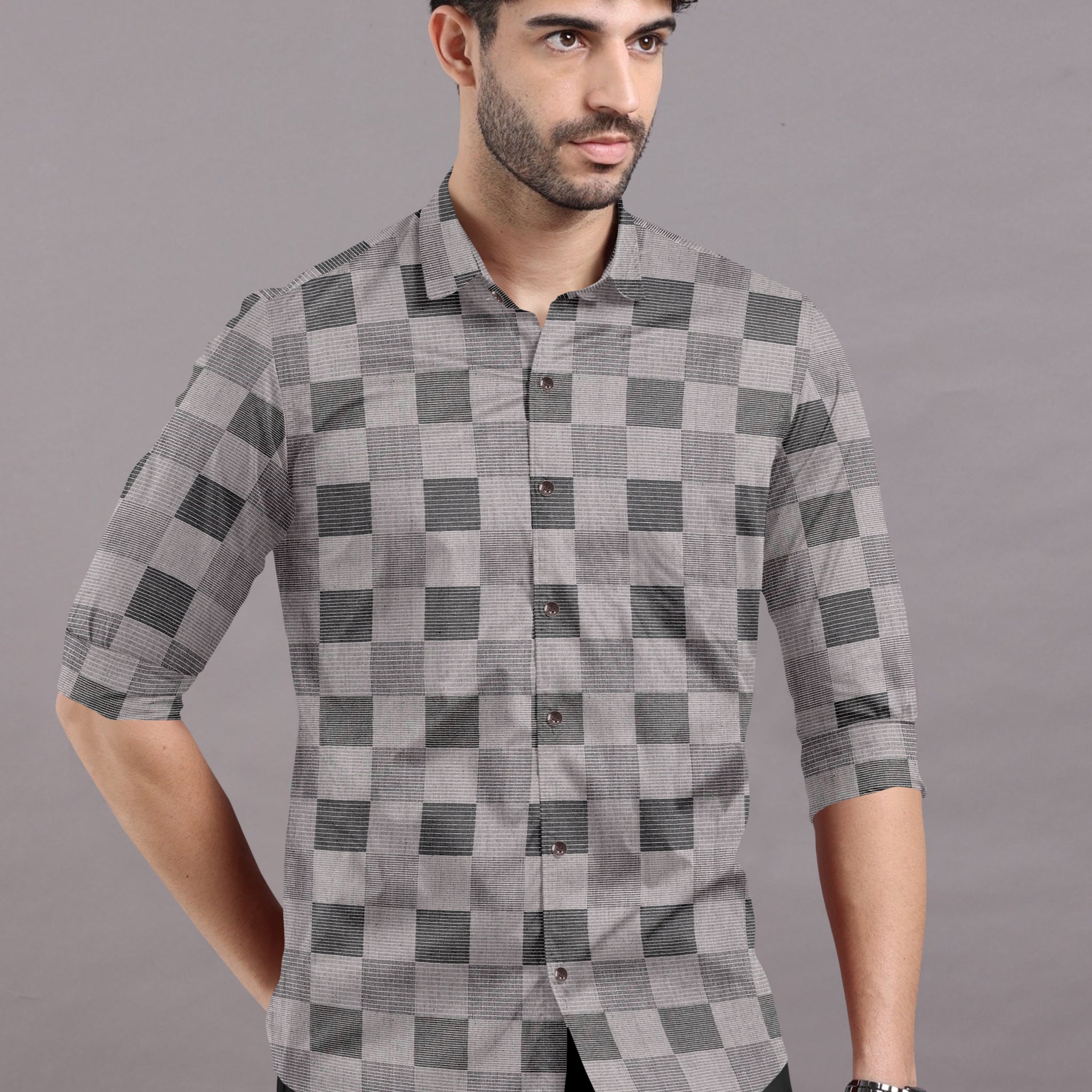 Classic Checkered Premium Cotton Shirt