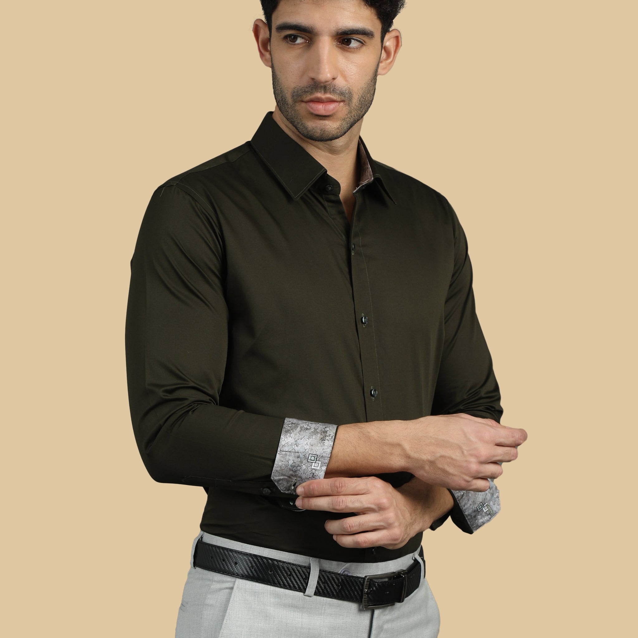 Birch Subtle Sheen Super Soft Premium Satin Cotton Shirt